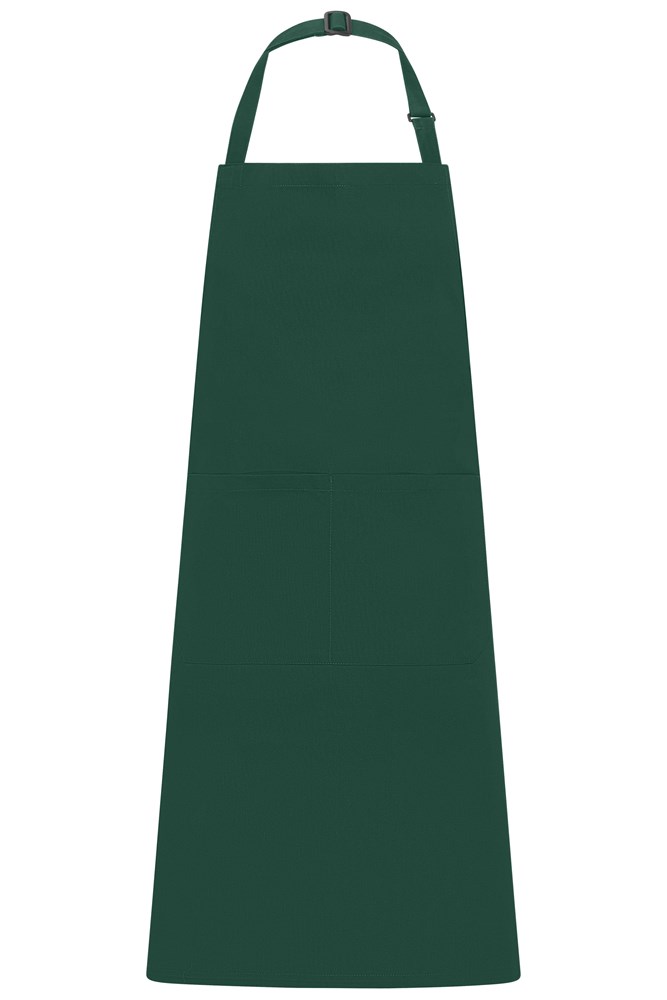 Apron with Bib - Dark-green (ca. Pantone 343C)