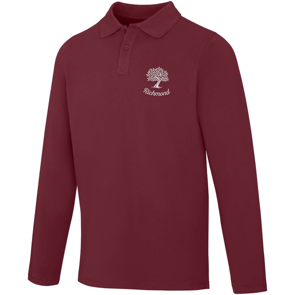 Calgary 180 g/m² Langarm Poloshirt für Herren
