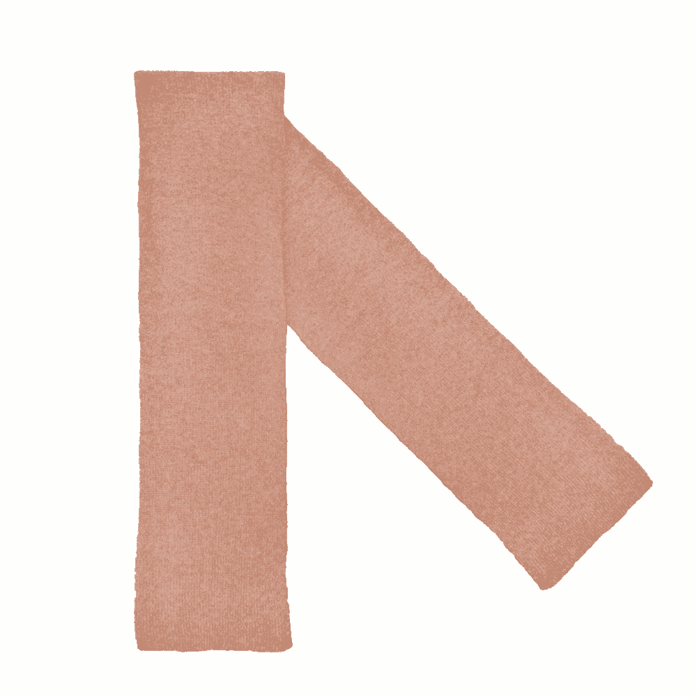 Nilton's Strickschal exclusive - Dusty Pink (PMS 6029c) / Dusty Pink