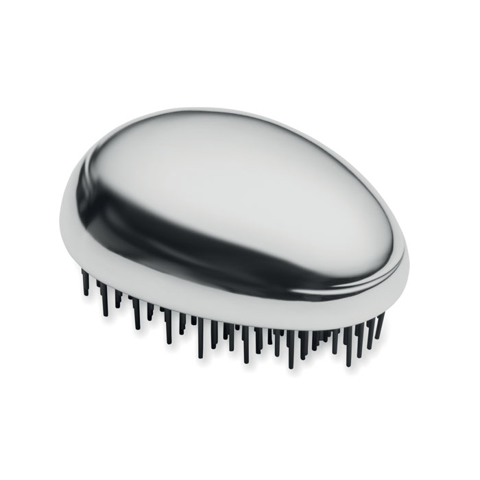 BRUSH - Anti-Tangle-Haarbürste - Silber Glänzend
