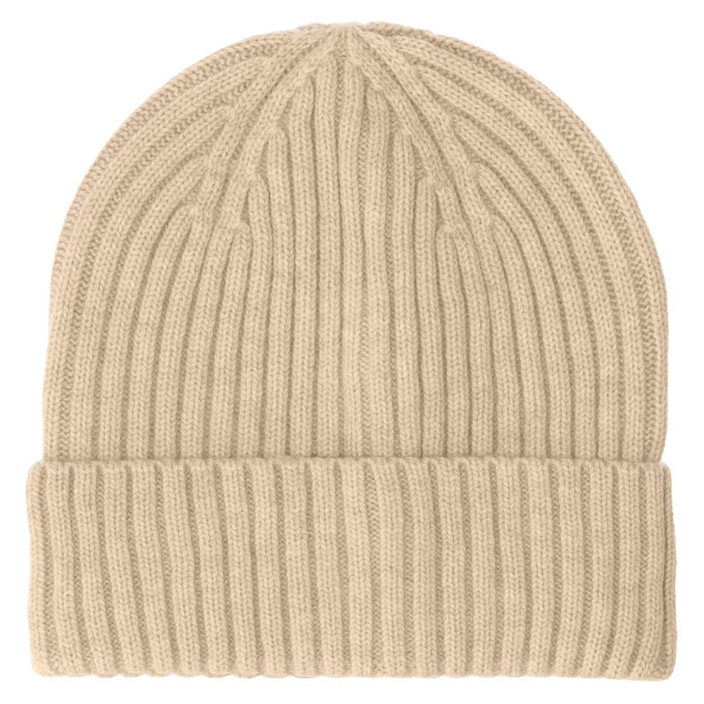 Nilton's Strickmütze, 100% Merinowolle - Beige (PMS7529c) / Beige