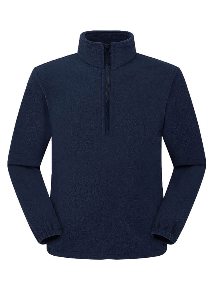 BS Polaris Fleece-Pullover mit halbem Reißverschluss, 160 gr/m² - Navy (PMS 5395C)