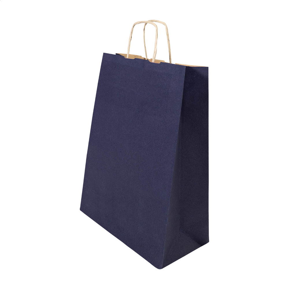 Papbag M - Papiergeschenktasche, mittel - dunkelblau