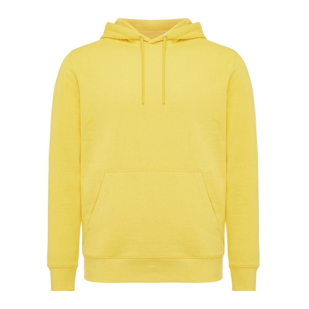 IQONIQ Rila Lightweight Hoodie aus recycelter Baumwolle - gelb (± PMS 13-0759 TCX)