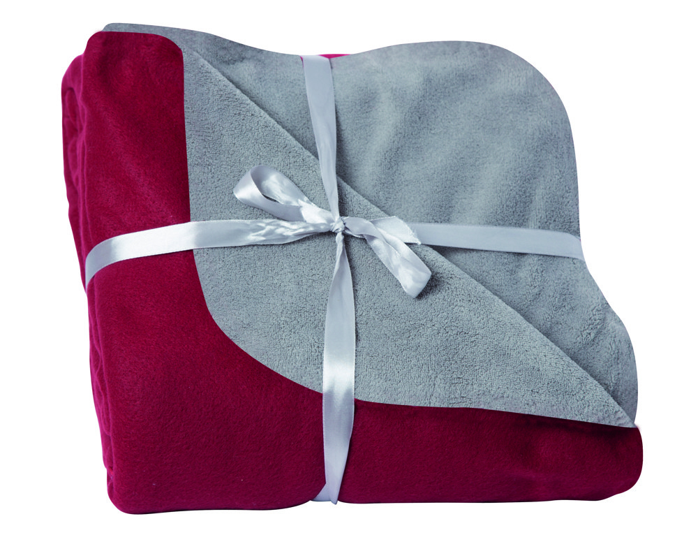 Duodecke Fleece/Coral 180 x 130 cm - rot