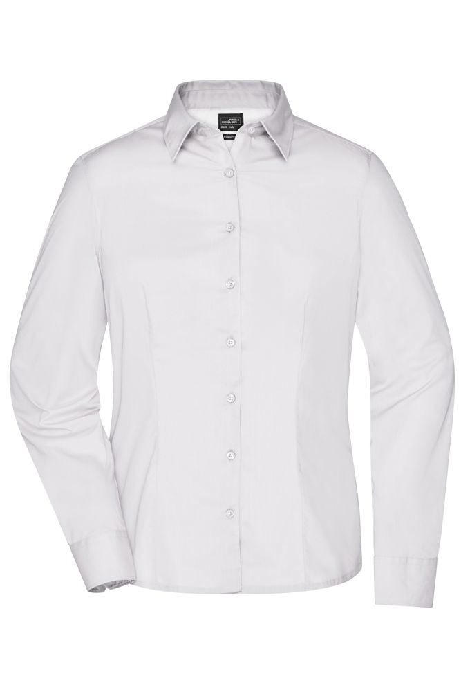 Ladies' Business Shirt Long-Sleeved - White (ca. Pantone white)
