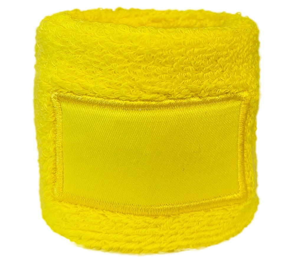 Nilton's Frottier Armschweißband mit Label - Gelb (PMS 101c) / Gelb