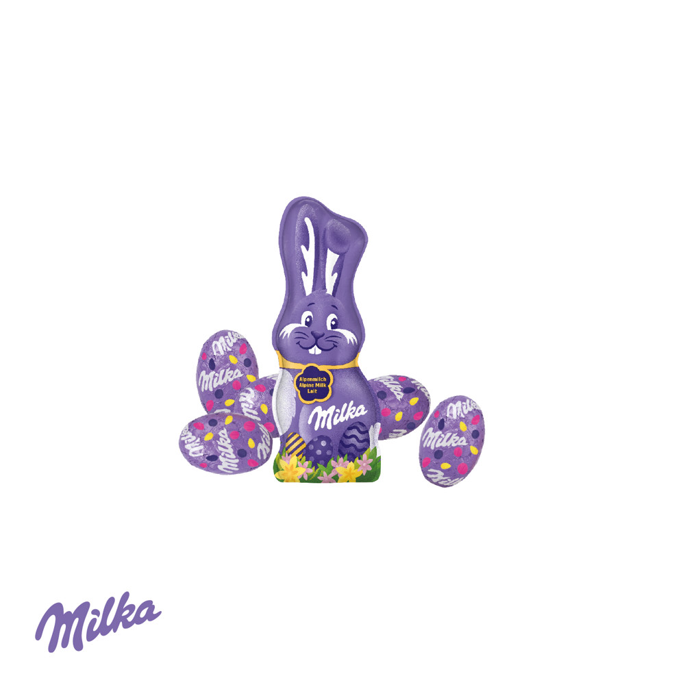 3D Präsent "LKW" Ostern mit Schokoladenmischung von Milka