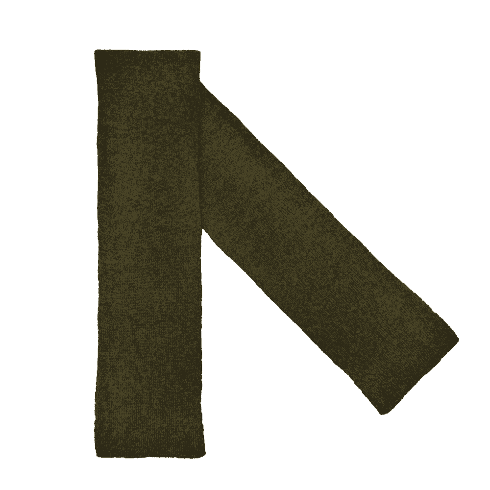 Nilton's Strickschal exclusive - Olivgrün (PMS 7764c) / Olivgrün