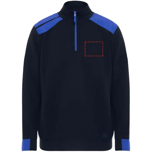 Maverick Pullover für Herren mit halbem Reißverschluss, 280 g/m2