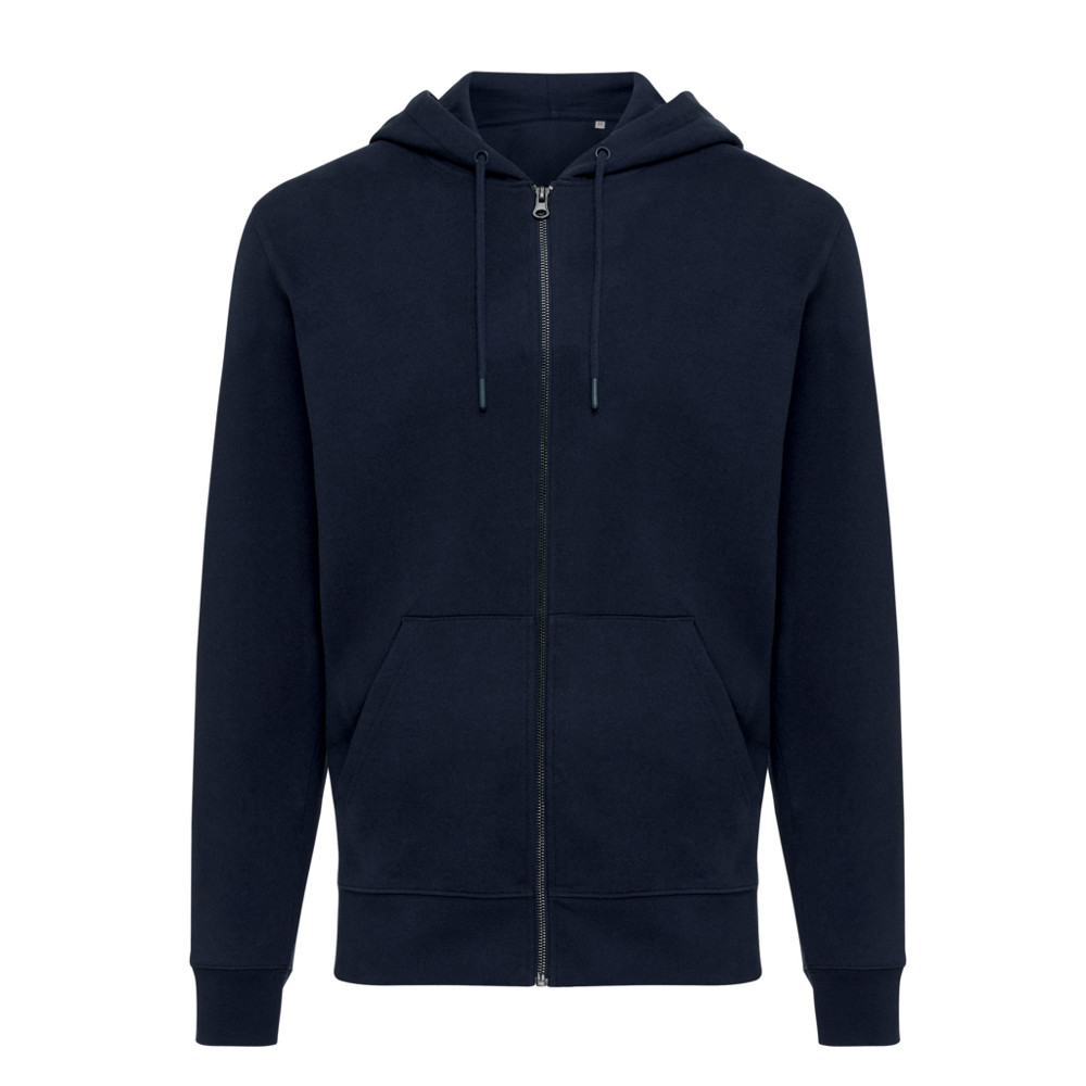 IQONIQ Abisko Zip-Kapuzenpullover aus recycelter Baumwolle - navy blau (± PMS 19-3923TCX)
