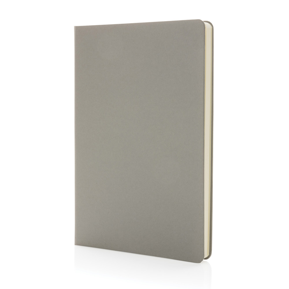 A5 Hardcover Notizbuch - grau (± PMS 2332C)