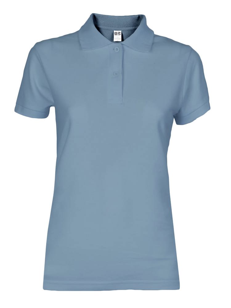 BS Evolution Damen Polo, 180 gr/m² - Mittelblau (PMS 2157C)