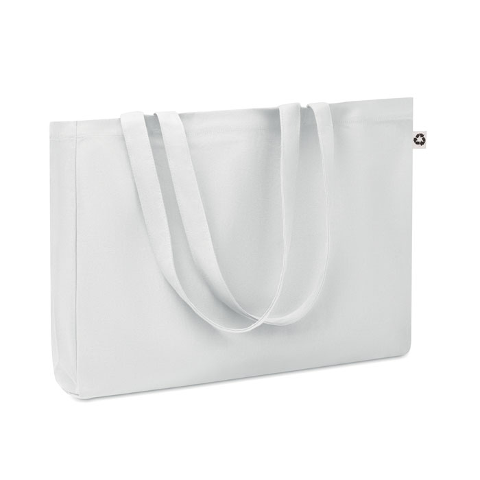 RESPECT COLOURED - Recycelte Canvas-Tasche - Weiß