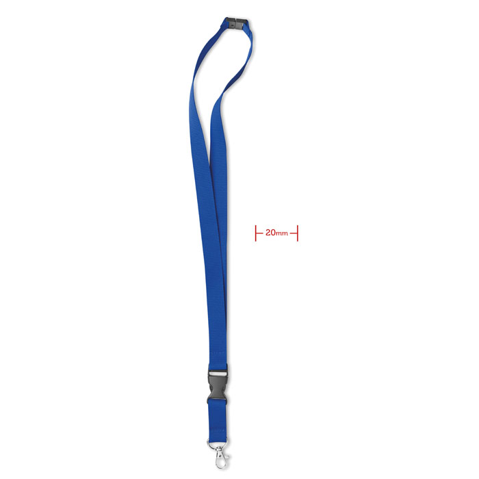 LANY - Lanyard mit Metallkarabiner - Königsblau