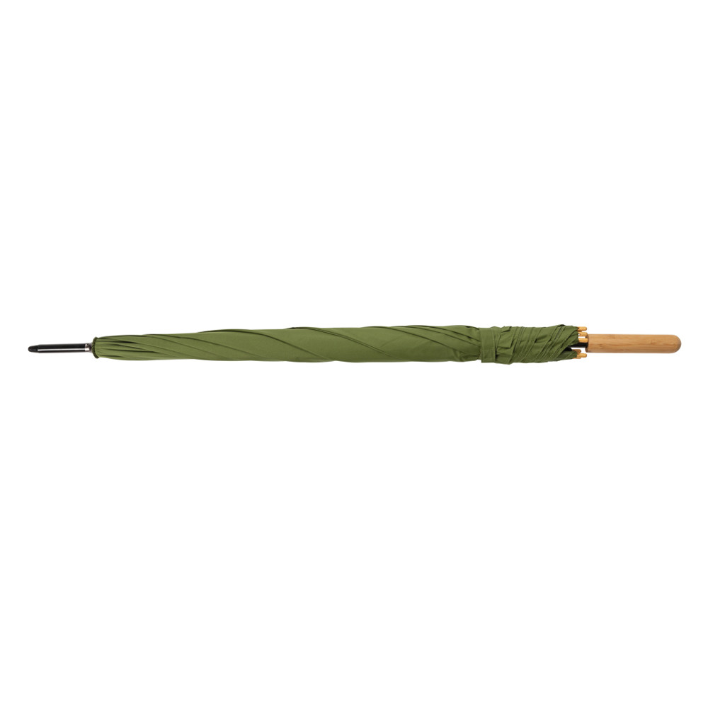 27" Impact AWARE™ RPET 190T Auto-Open Bambus-Schirm