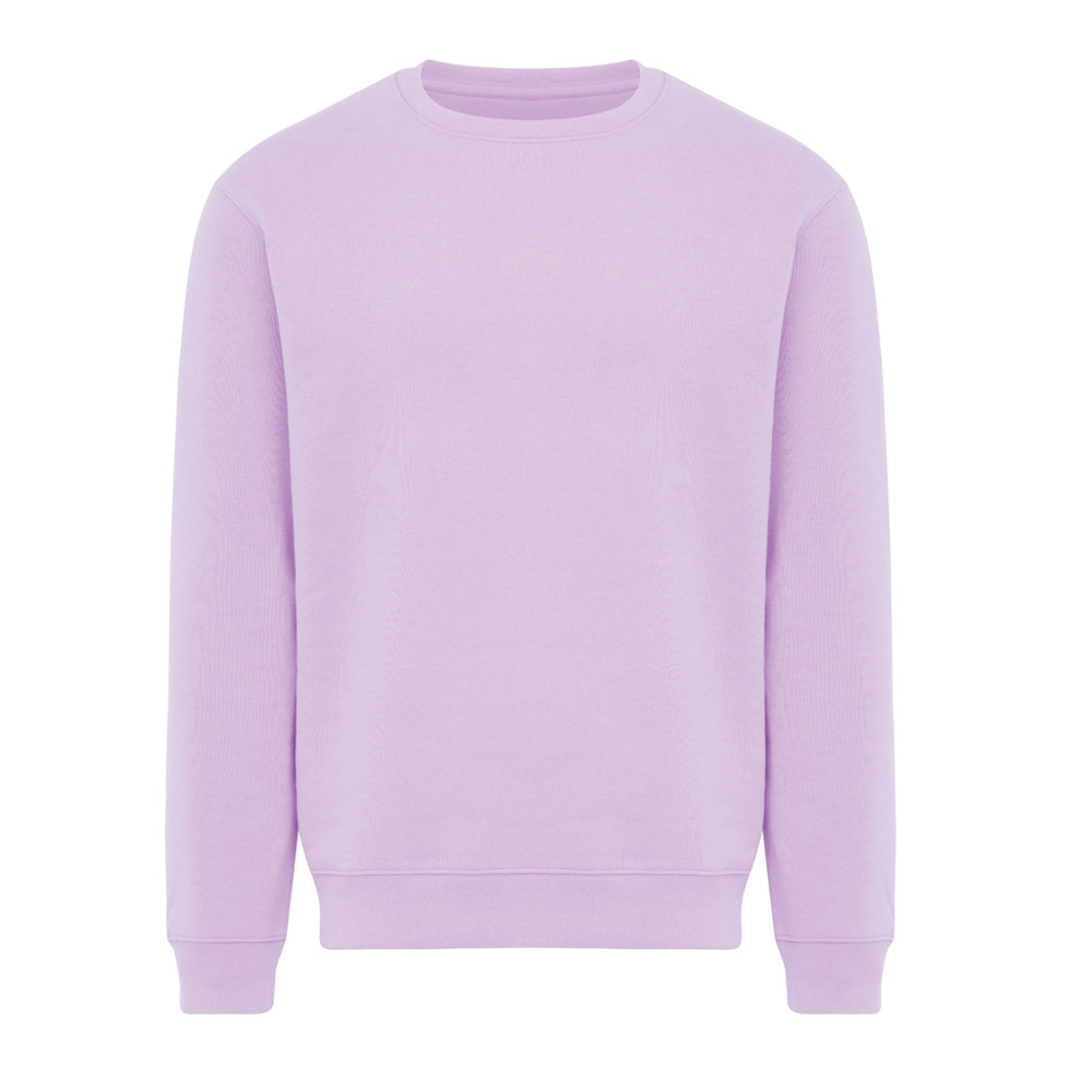 IQONIQ Torla Rundhals-Pullover aus recycelter Baumwolle - lavender (± PMS 15-3716TCX)