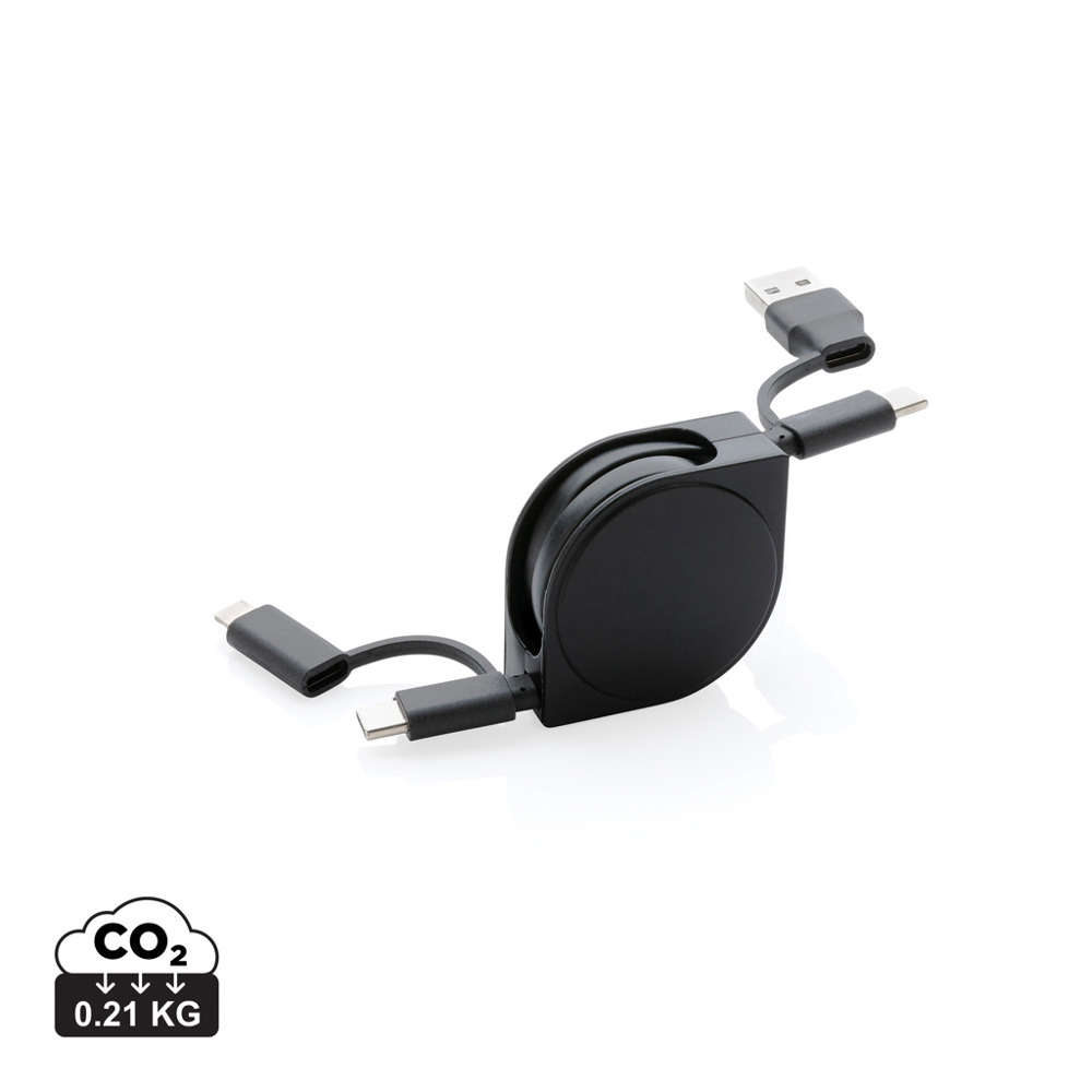 4-in-1 Kabel aus TPE und RCS Standard recyceltem Kunststoff