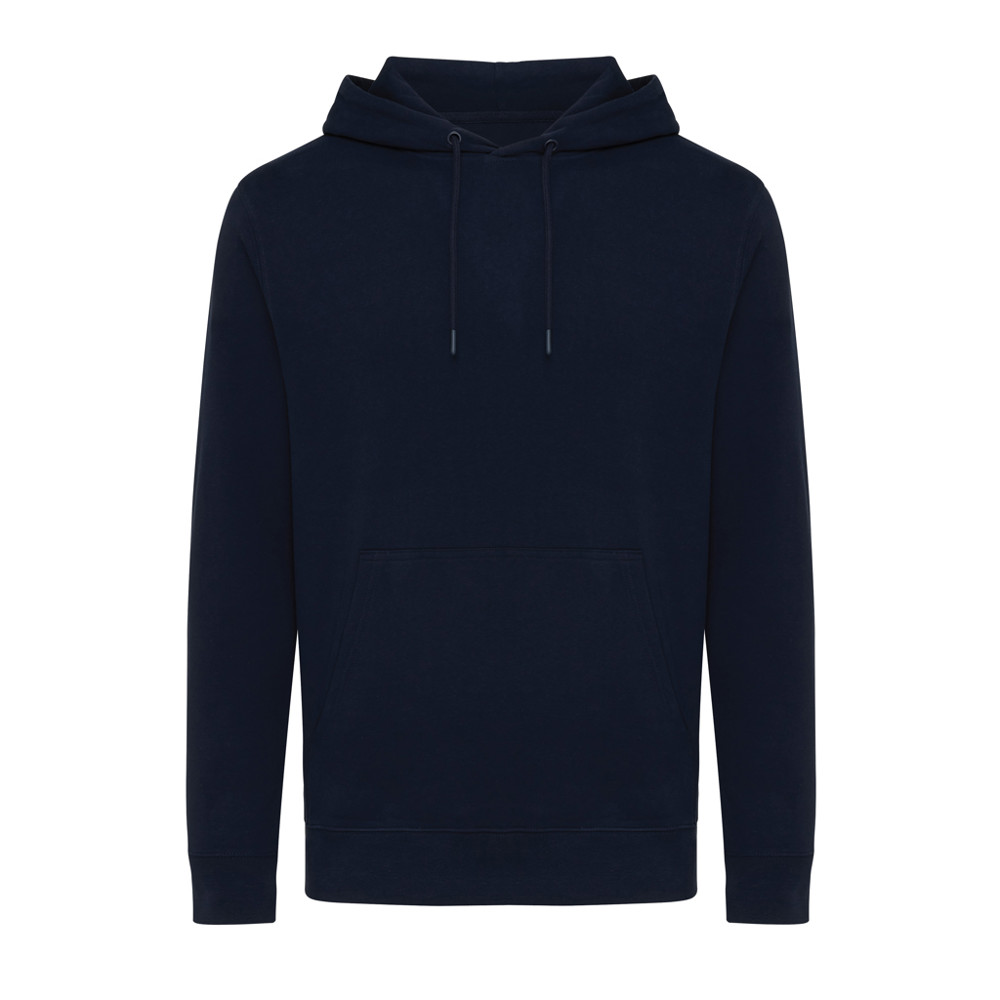 IQONIQ Rila Lightweight Hoodie aus recycelter Baumwolle - navy blau (± PMS 19-3923TCX)