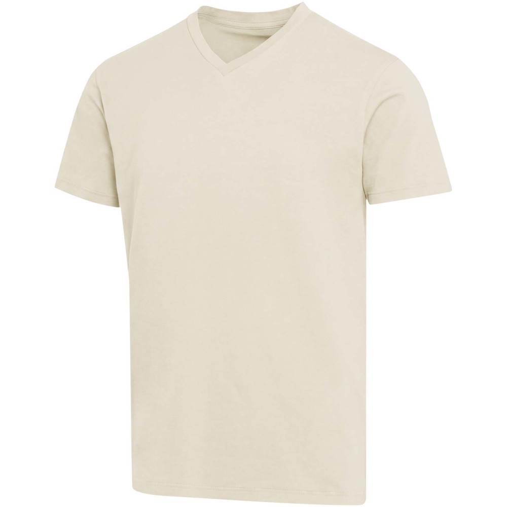 Balfour 200 g/m² Kurzärmeliges T-Shirt V-Ausschnitt Bio Baumwolle (OCS), unisex - sandstone