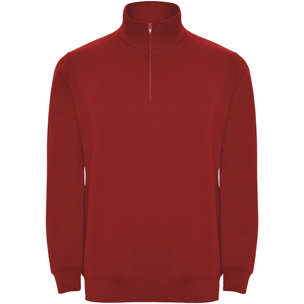 Aneto 280 g/m² Pullover mit Viertelreißverschluss - rot