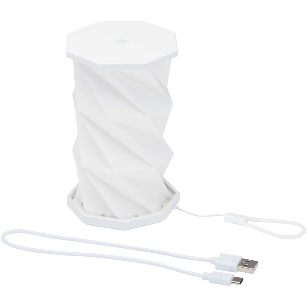 Celestia klappbare & dimmbare Tischlampe aus recyceltem Kunststoff