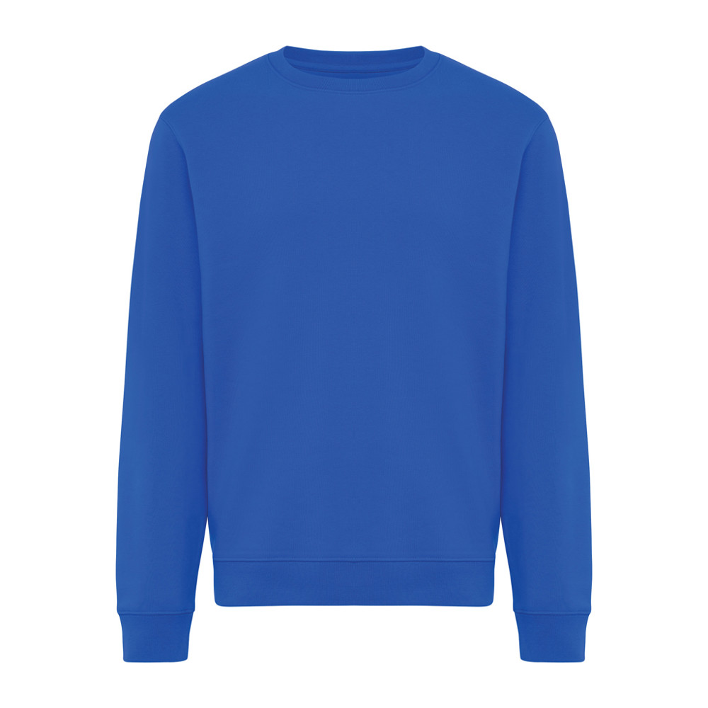 IQONIQ Torla Rundhals-Pullover aus recycelter Baumwolle - Königsblau (± PMS 19-4050 TCX)