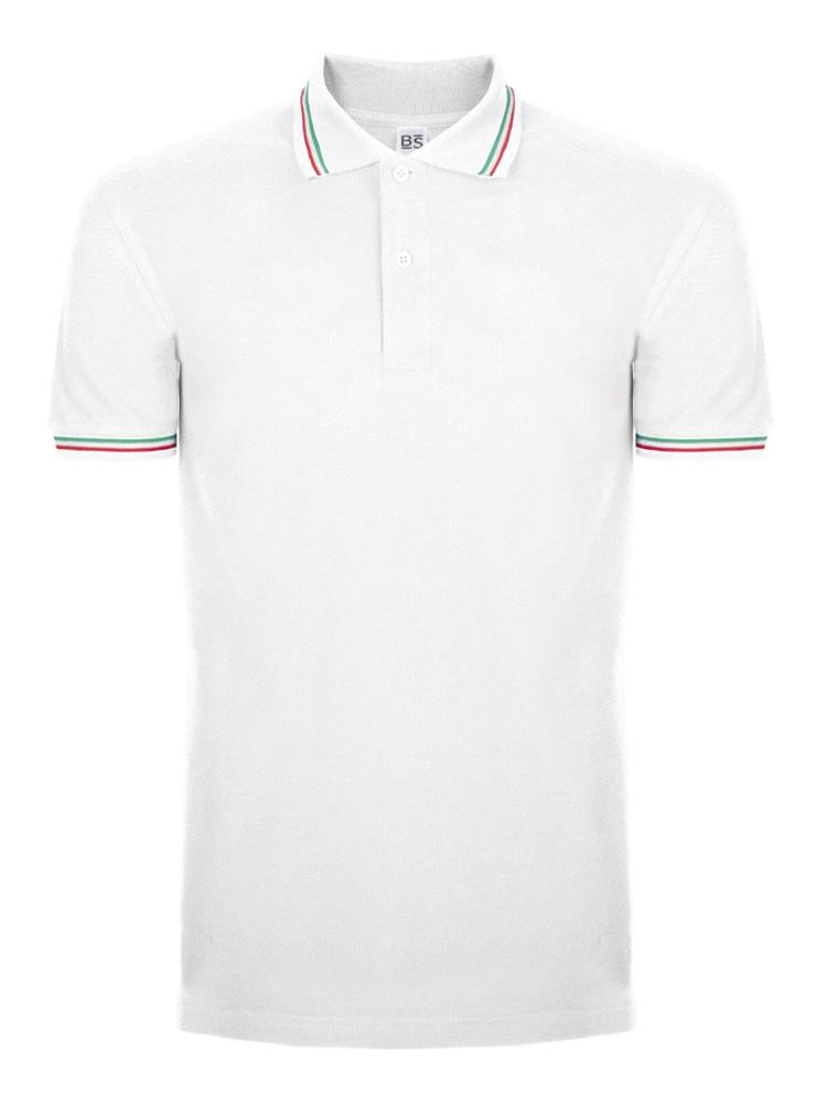 BS Italy Polo, 200 gr/m² - Weiß (WHITE)