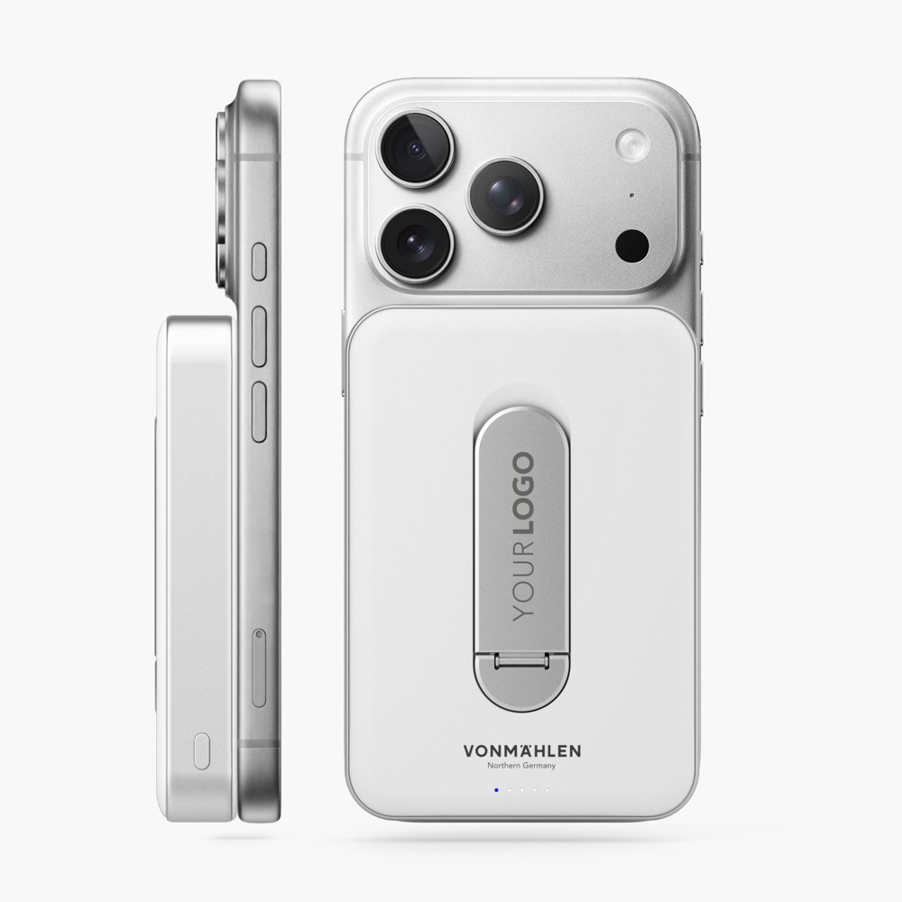 Evergreen Mag 10000 mit Kickstand - Die magnetische Powerbank mit Standfunktion - weiß