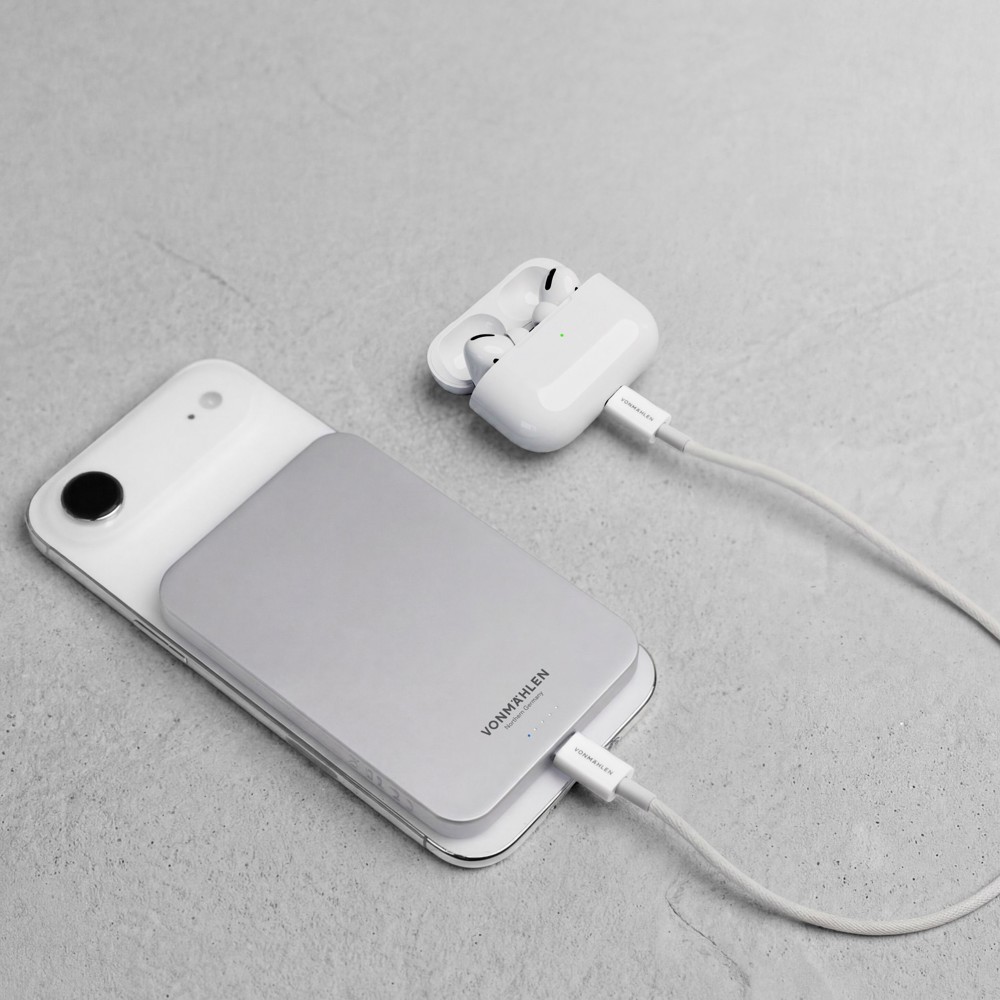 Evergreen Mag 5000 - Die magnetische Powerbank für den ganzen Tag - Weiß