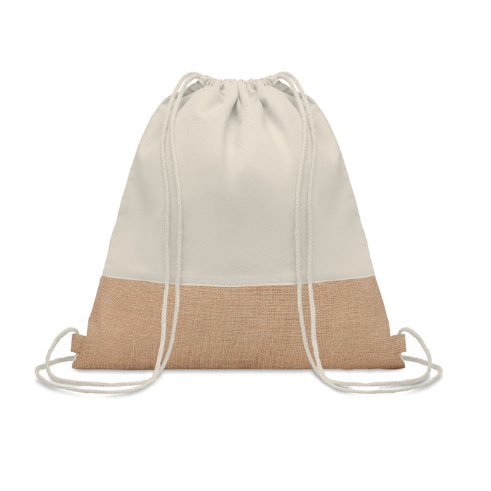INDIA - Beutel mit Kordelzug Jute