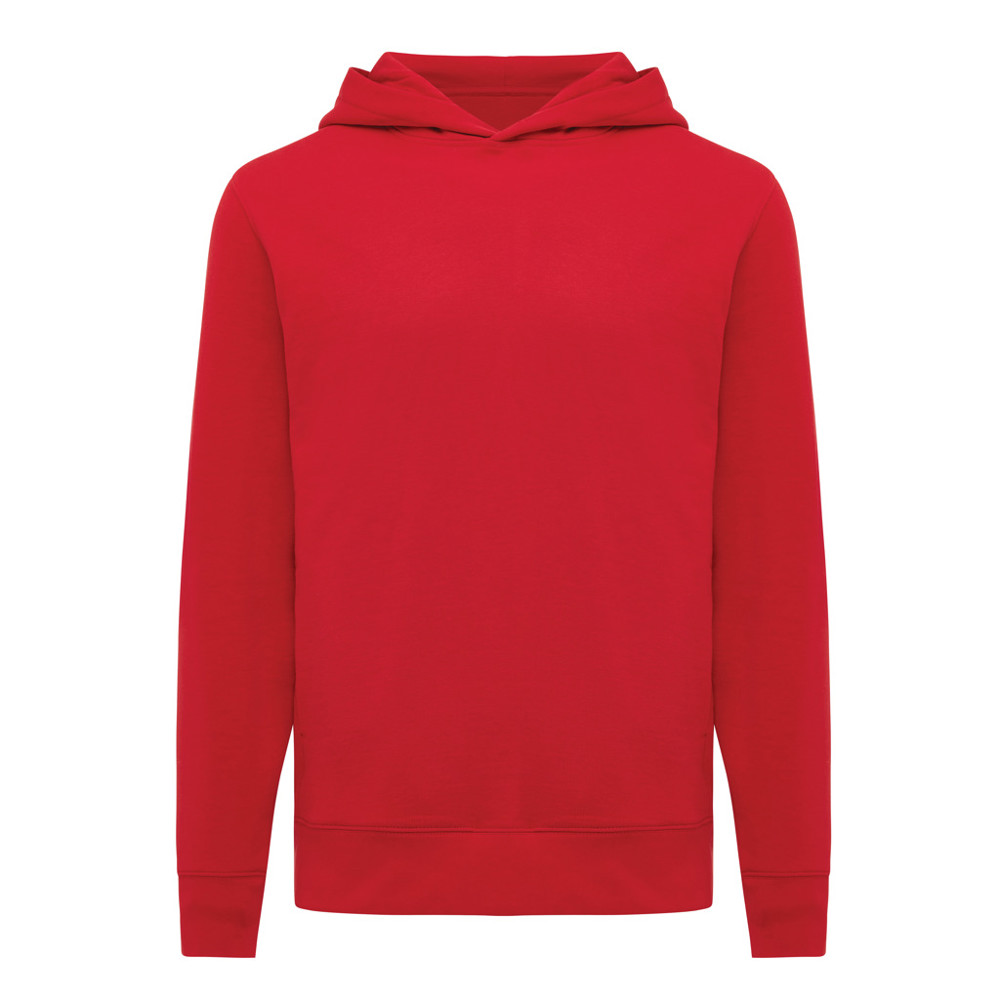 IQONIQ Yengo Hoodie mit Seitentaschen aus rec. Baumwolle - rot (± PMS 19-1757 TCX)
