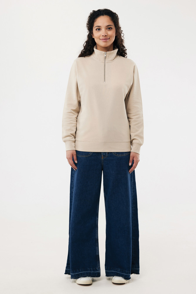 IQONIQ Elgon Quarter-Zip-Sweater aus rec. Baumwolle