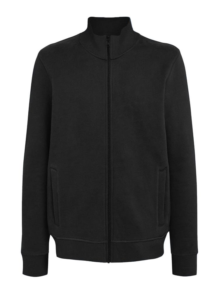 BS Harlem Pullover mit durchgehendem Reißverschluss, 280 gr/m² - Schwarz (Black)