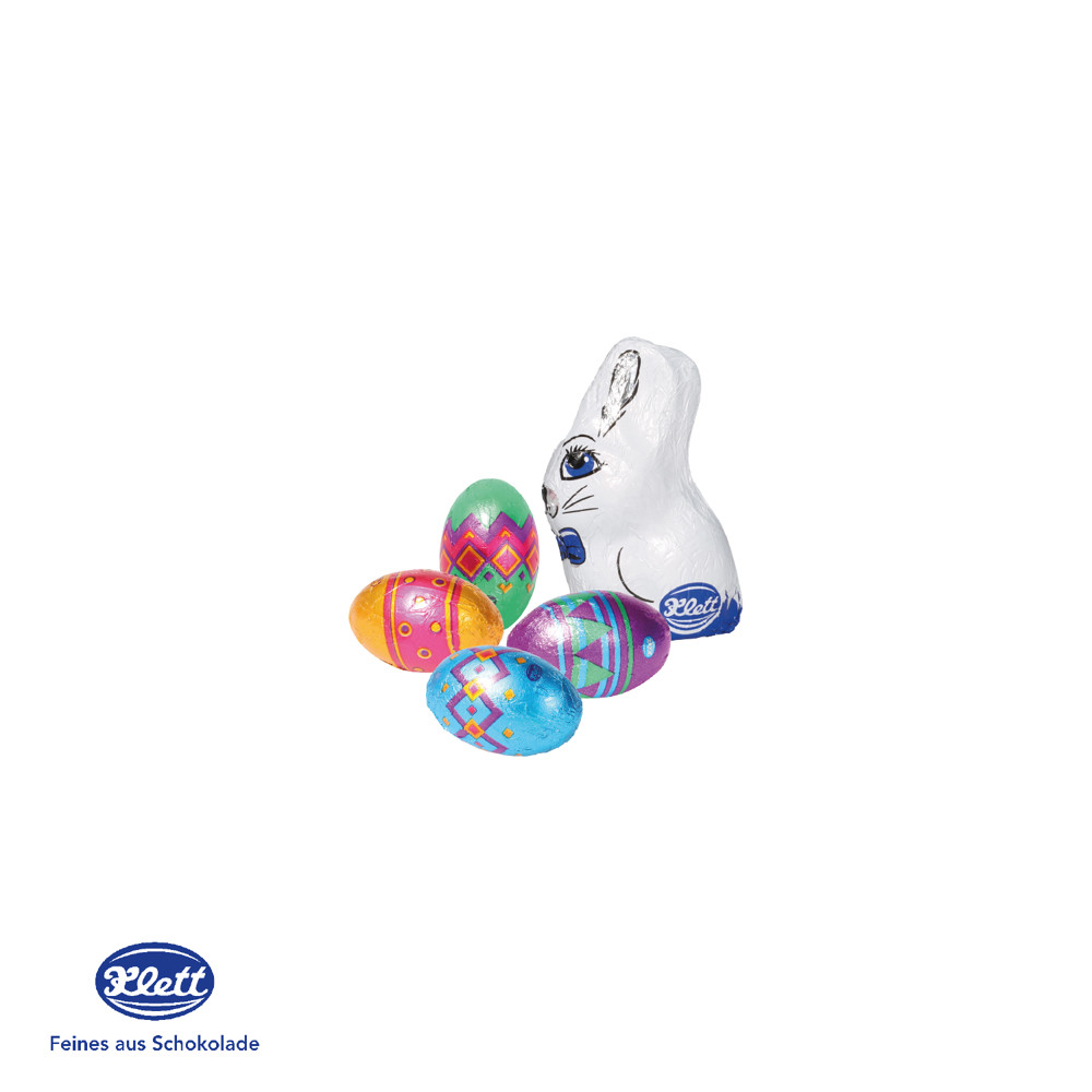 3D Präsent "Container" Ostern mit Klett Schokoladenmischung