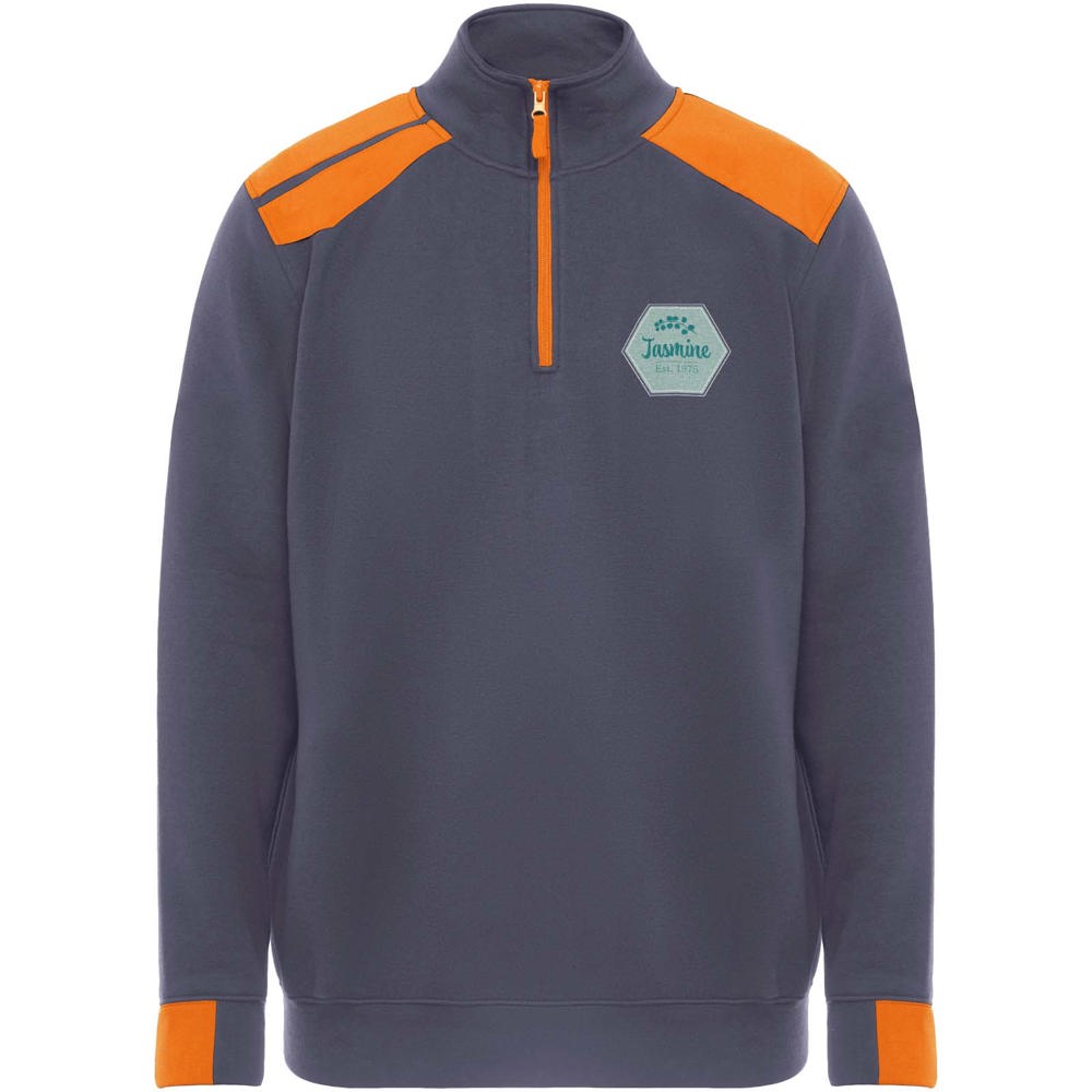 Maverick Pullover für Herren mit halbem Reißverschluss, 280 g/m2
