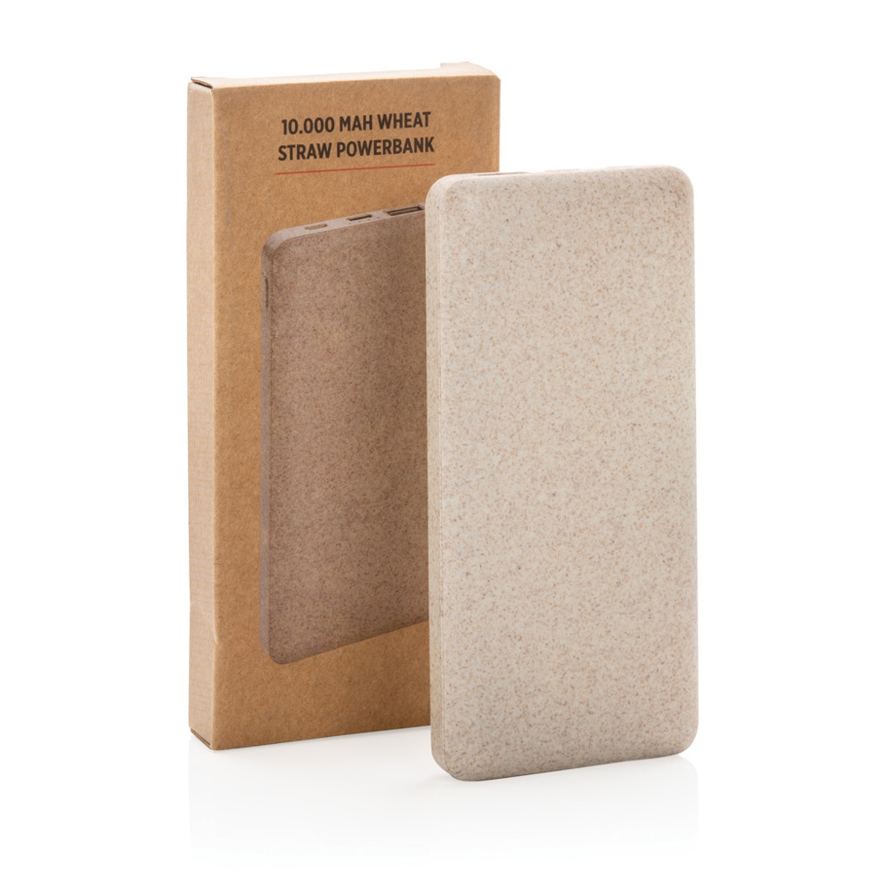 10.000 mAh Weizenstroh Powerbank
