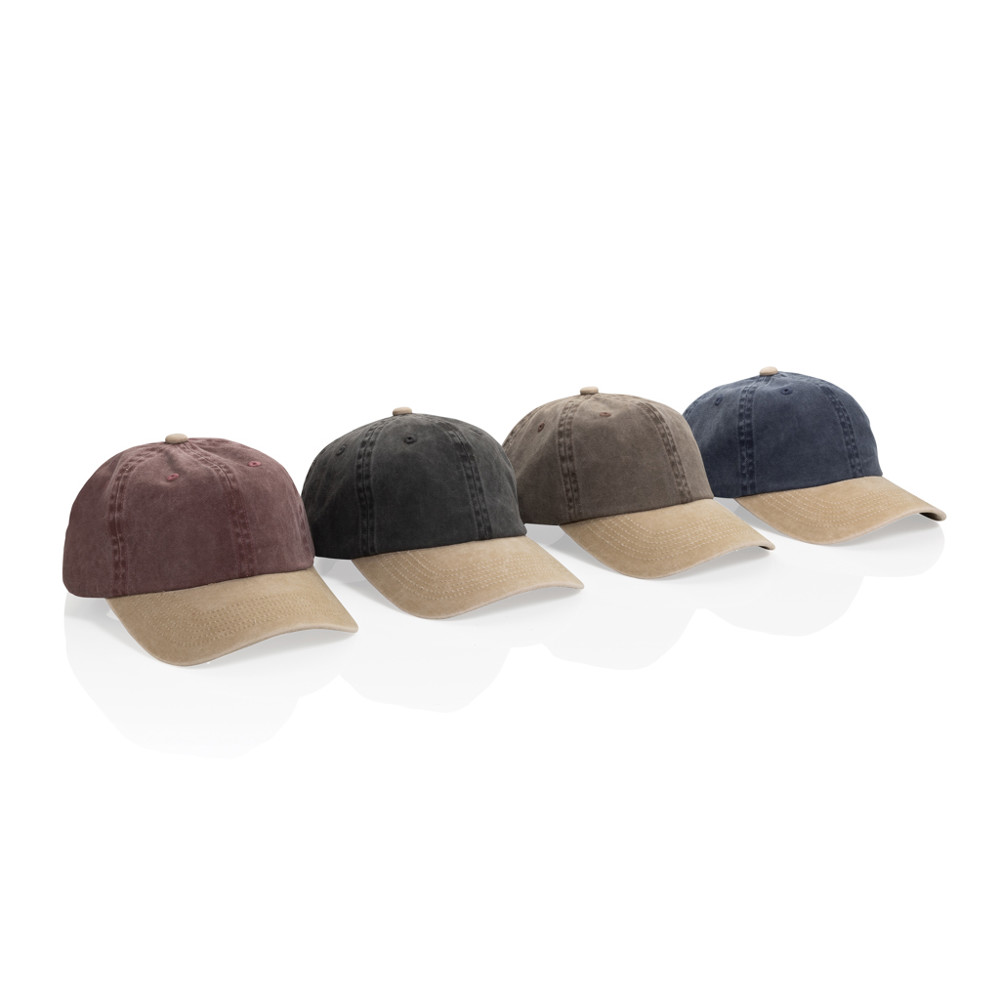 BEAU AWARE™ Two-Tone 6-Panel-Cap aus washed Cotton-Twill