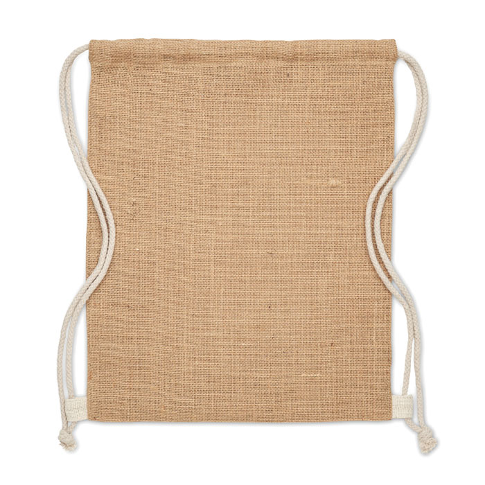 FUKURO - Jute Beutel mit Kordelzug