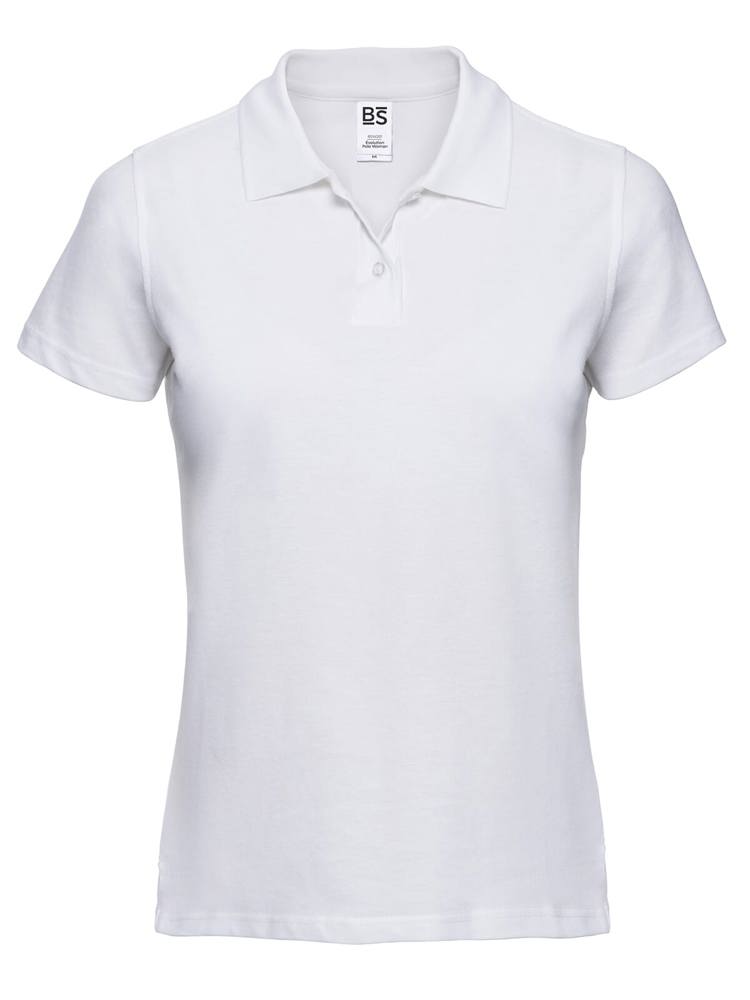 BS Evolution Damen Polo, 180 gr/m² - Weiß (WHITE)