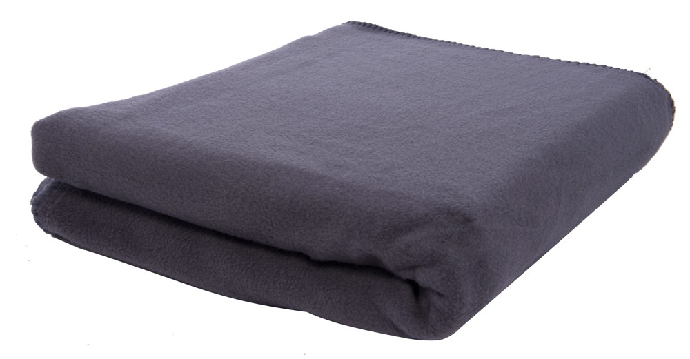 Nilton's Fleecedecke 150x120 cm, 250 g/m² - Dunkelgrau (PMS Cool Gray 11c) / Dunkelgrau
