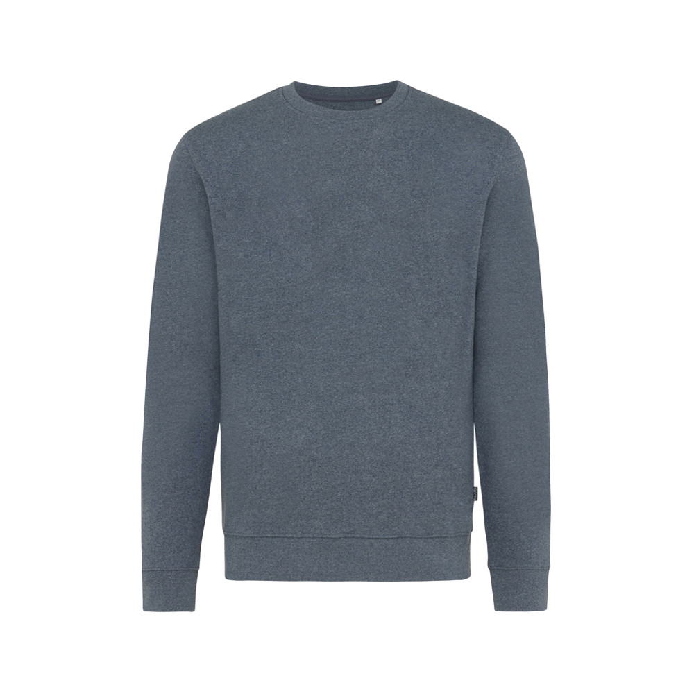 IQONIQ Denali ungefärbt. Rundhals-Sweater aus recycelter BW - heather navy (± PMS heather navy)