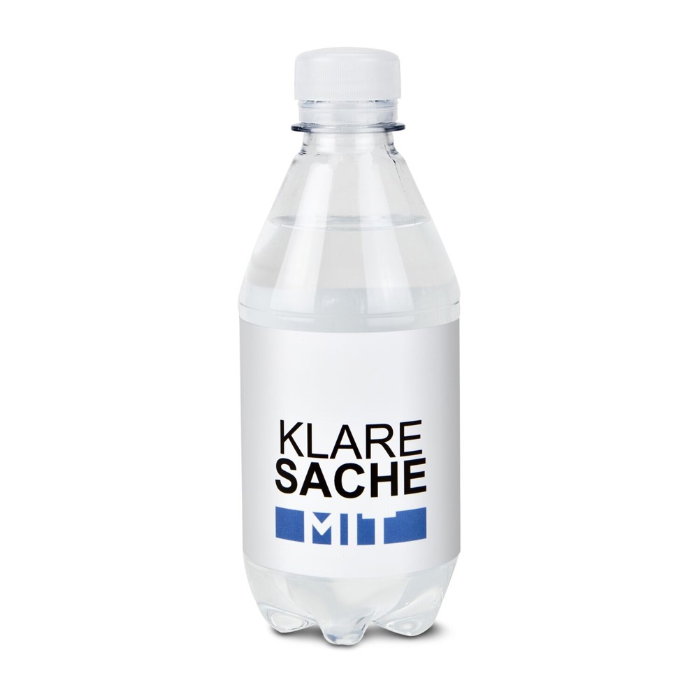330 ml PromoWater - Mineralwasser, mit Kohlensäure, Hergestellt in Deutschland - Papier-Etikett