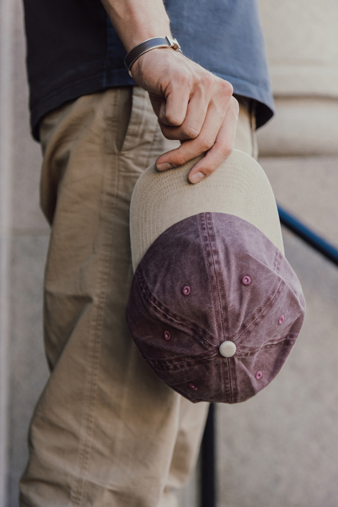 BEAU AWARE™ Two-Tone 6-Panel-Cap aus washed Cotton-Twill