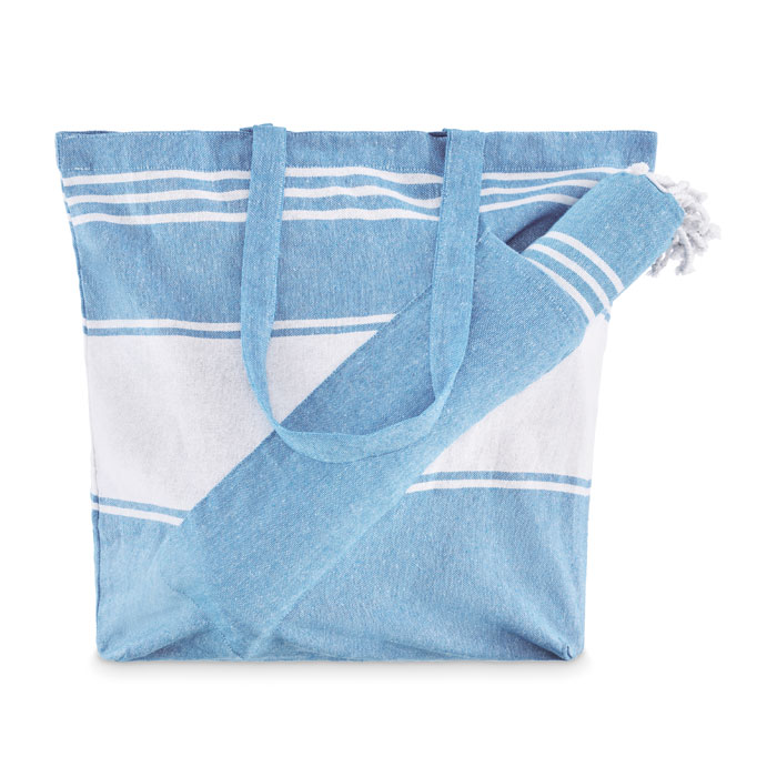 HUMMUM - Hamamtuch-Set 50X14X38cm - türkis