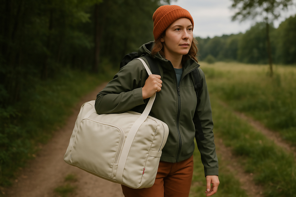 Faltbare Reisetasche 'Tenerife', Polycotton beige