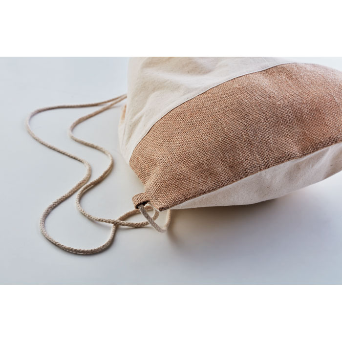 INDIA - Beutel mit Kordelzug Jute
