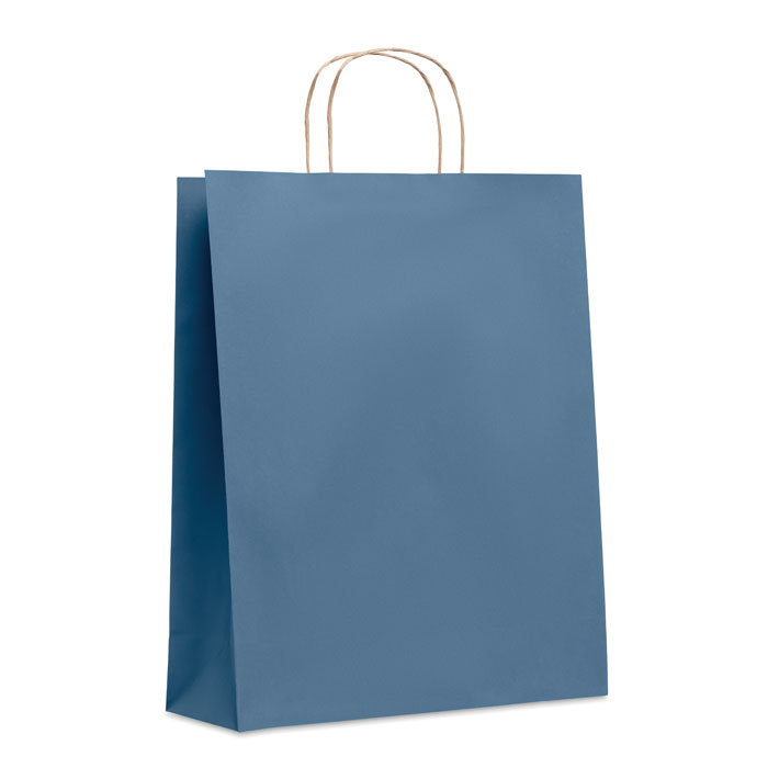 PAPER TONE L - Papiertüte, groß 90 g/m² - blau