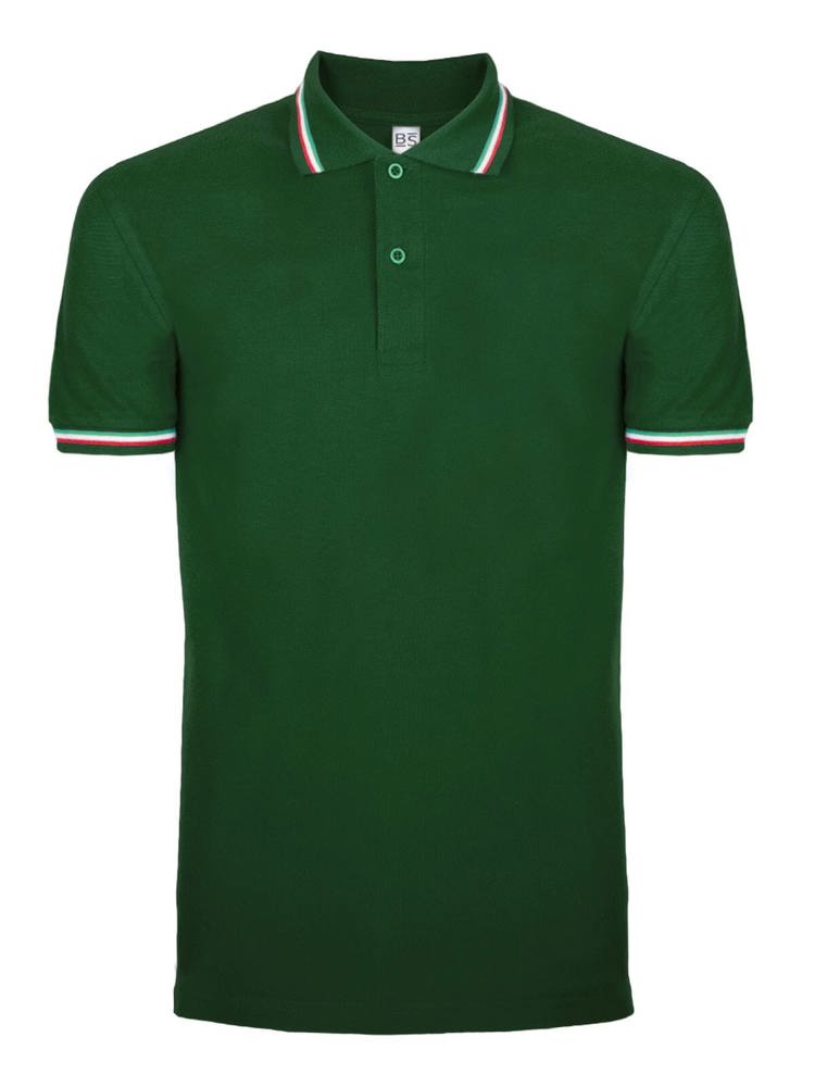 BS Italy Polo, 200 gr/m² - Flaschengrün (PMS 2411C)