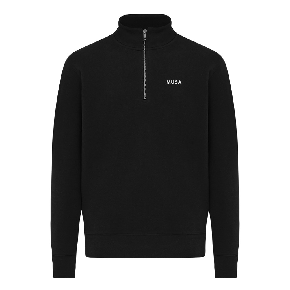 IQONIQ Elgon Quarter-Zip-Sweater aus rec. Baumwolle